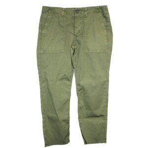 Adriano Goldschmied Mens Olive Green Cotton Blend Straight-Leg Pants Size 32